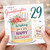 Granddaughter 29th Birthday Card, Lovely 29 Today Cake and Flowers Design