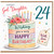 24th Birthday Card For God Daughter, Lovely Floral Cake Birthday Card