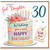 30th Birthday Card for God Daughter, Lovely Birthday Cake Design
