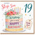 19th Birthday Card for Step Son, Lovely Happy Birthday Cake Design