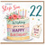 Son 22nd Birthday Card, Lovely Step Son 22 with Flowers and Cake Design