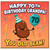 70th Birthday Card for Grandpa, Happy 70th Birthday Grandpa You Old Bean Card