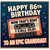 Granddad 86th Birthday Card, Retro Cassette Birthday Card