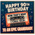 90th Birthday Card for Granddad, Now That's What I Call Old Funny Retro Cassette Design
