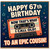 67th Birthday Card for Cousin, Funny Retro Cassette Birthday Card