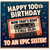 100th Birthday Card for Sister, Retro Cassette Tape Birthday Card