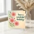Have a Wonderful Birthday Card - Pink Cosmos Flowers with Handwritten Script - Heartfelt Floral Greeting