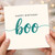 Happy Birthday Boo Card - Cute Minimal Script in Teal for Partner, Boyfriend or Girlfriend; Modern Typography Birthday Card