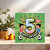 5th Birthday Card for Boy - Football Theme, 145mm x 145mm Square, Includes Kraft Envelope