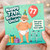 77th Birthday Card for Uncle, Funny Nappy 77 Birthday Card