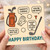 Funny Golf Birthday Card for Dad or Golfer - Happy Birthday with Golf Puns: Daddy's Caddie, You're Tee-rific, You're the Best Par