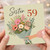 Sister 59th Birthday Card, Floral Bouquet Birthday Card