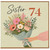 Sister 74th Birthday Card Floral Bouquet