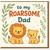 To My Roarsome Dad Card - Cute Lion and Cub Pun Design - Father's Day or Birthday Card from Son or Daughter