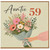 Auntie 59th Birthday Card, Floral Bouquet Birthday Card