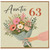 Auntie 63rd Birthday Card