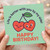 Cute Heart Cherries Birthday Card for Partner - 'Life is better with you by my side!' and 'HAPPY BIRTHDAY!' - Sweet Romantic Design
