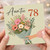 Auntie 78th Birthday Card, Floral Bouquet Card for Auntie