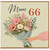 Mum 66th Birthday Card, Floral Bouquet Card