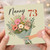 Nanny 73rd Birthday Card, Floral Birthday Card for Nanny