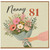 Nanny 81st Birthday Card, Floral Bouquet Card for Nanny