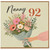 Nanny 92nd Birthday Card, Floral Bouquet Design