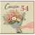 Cousin 54th Birthday Card, Floral Bouquet Birthday Card