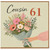 Cousin 61st Birthday Card Floral Bouquet Design
