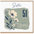 Sister 51st Birthday Card, Happy Birthday Floral Card for Sister