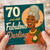70th Birthday Card - '70 ...and still Fabulous Darling' - Retro Glam Champagne Celebration, Funny Milestone Card for Women