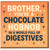 Funny Brother Birthday Card - You're a Chocolate Hobnob in a World Full of Digestives - Biscuit Pun Card for Brother