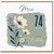 Mum 74th Birthday Card, Happy Birthday Floral Card
