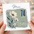 Mum 74th Birthday Card, Happy Birthday Floral Card