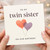 To My Twin Sister On Our Birthday - Heart Balloons Birthday Card for Twin Sister