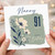 Nanny 91st Birthday Card, Floral Happy Birthday Card