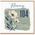 Nanny 104th Birthday Card, Happy Birthday Floral Card