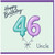 46th Birthday Card for Uncle, Happy Birthday 46 Balloon Design