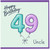 Uncle 49th Birthday Card, Happy Birthday Balloon Number Design