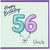 56th Birthday Card for Uncle, Happy Birthday Balloon Number Card