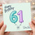 61st Birthday Card for Uncle, Happy Birthday Balloon Number 61 Card