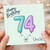 Uncle 74th Birthday Card, Happy Birthday Balloon Design