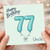 Uncle 77th Birthday Card, Happy Birthday Balloon Design