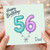 Dad 56th Birthday Card, Happy Birthday Balloon Number Card