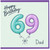 69th Birthday Card for Dad, Happy Birthday 69 Dad Card