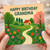 Happy Birthday Grandma Card - Cottage and Flower Garden Illustration, Cheerful Nature Scene for Nan