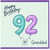 Granddad 92nd Birthday Card