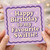 Happy Birthday to my Favourite Swiftie Card - Purple Retro Stars Design, Cute Music Fan Birthday Card for Friend, Partner or Family