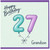 27th Birthday Card for Grandson, Happy Birthday Balloon Number Card