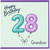 Grandson 28th Birthday Card, Happy Birthday Balloon Number Card