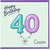 40th Birthday Card for Cousin